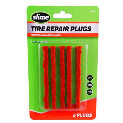 Slime 20233 Tire Repair Plugs Strings, ATV, Mowers, Wheelbarrows, 7-ply, 4 inch, 5 Count
