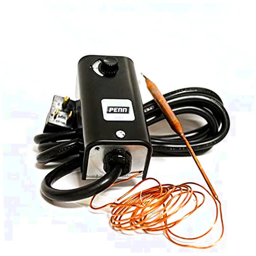 Johnson Controls A19AAT-2C Penn Series A19 Thermostat for Portable Cooling Application, SPST Open Low Switch Action, -7 to 27°C Range, 2 +/- 1.11°C Differential, Non-Adjustable