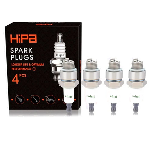Hipa RJ19LM Spark Plug Replace Champion RJ19LM J19LM B & Stratton 796112 802592 5095K Toro Recycler 22 Lawn Mower(4 Pack)