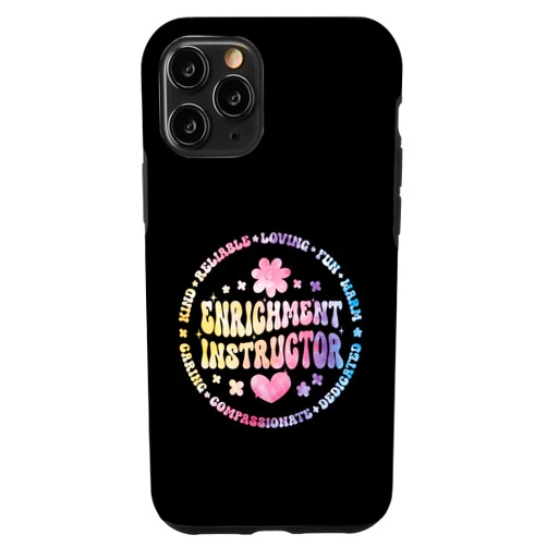 Funny Enrichment Back To School iPhone 11 Pro Enrichment Instructor Funny Coordinator Teacher Squad Case