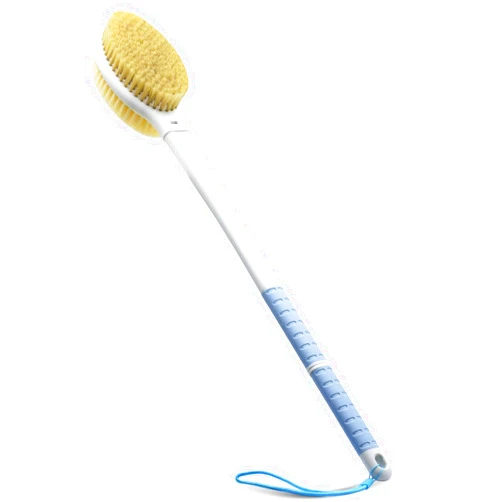 HONOMA Shower Brush with Soft and Stiff Bristles,20.5