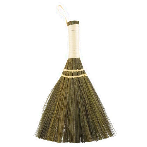 Pilipane Straw Broom, Little Soft Broom, Small Handmade Dust Floor Cleaning Sweeping Broom, Household Manual Straw Braided Broom for Multi-Surface Sweeping, Remove Dirt, Debris from Porches