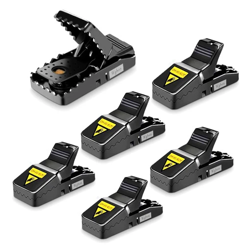 Wgbon Mouse Trap, Mice Traps That Work Best Snap Traps for Small Mice and Mouse Outdoor Indoor Quick Kill and Reusable Mouse Traps 6 Pack