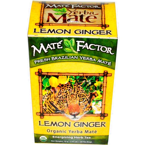 Maté Factor THE MATE FACTOR Lemon Ginger, 20 Count