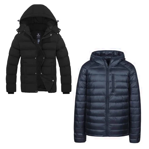 wantdo Men's Winter Thicken Cotton Coat X-Large Men's Packable Down Jacket Medium