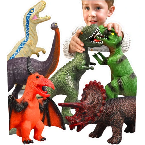 Gzsbaby 6 Piece Jumbo Dinosaur Toys for Kids and Toddlers, Dinosaur Toys for Kids 3-5, Large Soft Dinosaur Toys for Dinosaur Lovers - Perfect Dinosaur Party Favors, Birthday Gifts