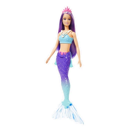 Barbie Dreamtopia Mermaid Doll with Purple Hair, Blue & Purple Ombre Tail & Headband Accessory