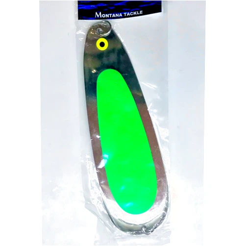 Montana Tackle 7-inch Salmon Dodger: uv Flo Green”