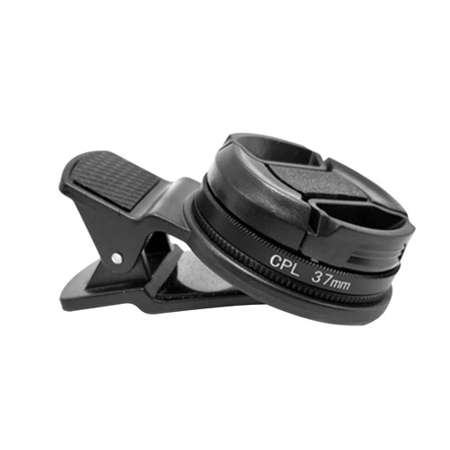 CfoPiryx 37mm CPL Filter, Universal Circular Polarizer Lens Filter, Cell Phone Lens Accessory Kit, Includes CPL Lens and Lens Clip