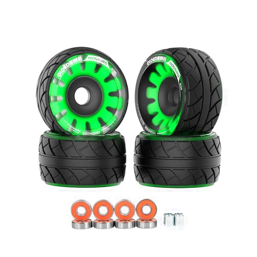 Maxfind Electric Skateboard All Terrain Off Road Cloudwheel Rovers 110R Wheels Belt Motors (Green)