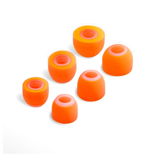 SYMBIO W New Improved Ear Tips Hybrid Design: Soft Memory Foam Core & Silicone Outside. Comfortable Fit, Longer Life - 3 Pairs (Small/Medium/Large)