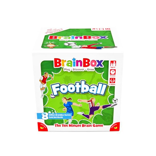 Brain Box BrainBox Football (2022), Card Game, Ages 8+, 1+ Players, 10+ Minutes Playing Time