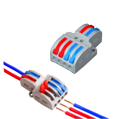 Koverflame Robust Lever Wire Kit: Quick Connect Electrical Splicing, Compact Conductor 28-12 AWG for Reliable Inline Circuits (LT422 (20pcs))