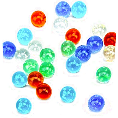 SallyFashion 25 PCS Marbles Glow in The Dark, Marbles Bulk Luminous Colorful Glass Marbles for Kids Marble Games DIY Home Decoration Halloween Treat Bags Gifts