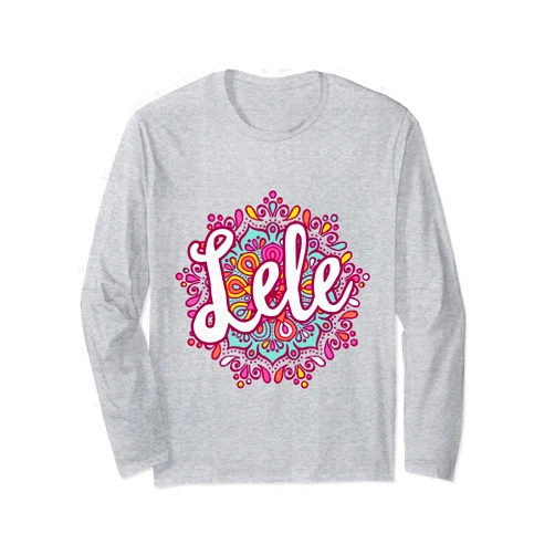 Mandala Lele Grandma for Mother's Day Mandala Lele Women Grandma Christmas Birthday Mothers Day Long Sleeve T-Shirt
