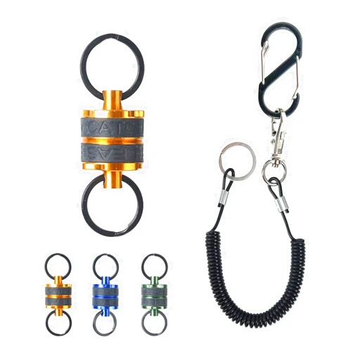 M MAXIMUMCATCH Maxcatch Magnetic Fly Fishing Net Release Holder Retractor with Carabiner Clip and Lanyard