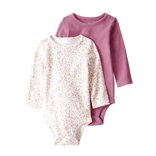 little planet by carter's baby-girls 2-pack Long Sleeve Bodysuits Made With Organic Cotton