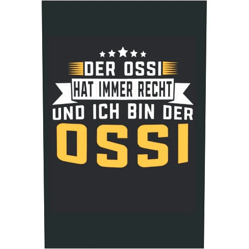 German Edition by M. Winter Publishing (Author) Der Ossi hat immer Recht und ich bin der Ossi: Ostdeutschland Notizbuch super Notizblock für Ossis und Ostdeutscher für Bürohumor. Ideal für tägliche ... Aufzeichnungen als Geschenk (German Edition)