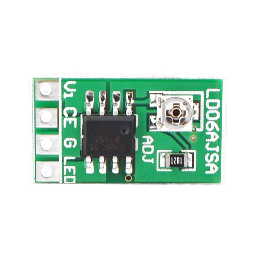 Pokerty Adjustable Current LED Driver, DC 3.3V 3.7V 5V LED Driver 30-1500mA Constant Current Adjustable Module for LED Li-ion