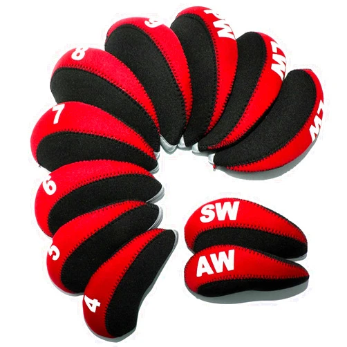 Barudan golf Golf Iron Club Head Covers Headcovers Set, Neoprene Golf Wedges Protective fits Taylormade M5 M6 Callaway PXG, Lightweight, Lob Wedge,Sand Wedge