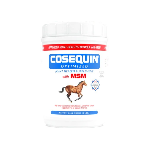 Nutramax Laboratories Nutramax Cosequin Optimized with MSM Joint Health Supplement for Horses - Powder with Glucosamine and Chondroitin, 1400 Grams