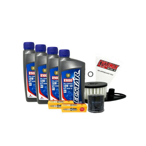 CYCLEMAX Full Synthetic Tune Up Kit with Spark Plugs compatible with 2002-2012 Suzuki VL-800 K5