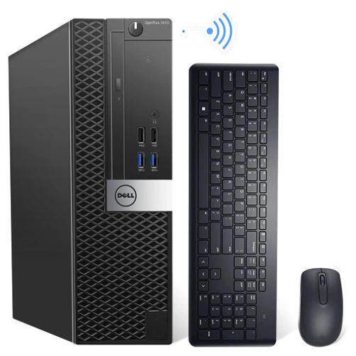 Dell OptiPlex 7040 SFF Desktop Computer PC Intel Quad Core i5-6500 3.20GHz AX200 Built-in WIFI 6 Bluetooth 32GB DDR4 New 1TB NVMe M.2 SSD 2TB HDD HDMI Wireless Keyboard & Mouse Windows10 Pro (Renewed)