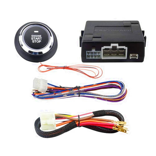 EASYGUARD ES002-P2 Engine Start Button Module with Remote Start Optional for Automatic car Can Work with Original or aftermarket Key fobs DC12V