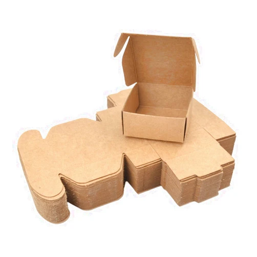 Enerhu 50PCS Mini Kraft Paper Box DIY Cardboard Box Handmade Soap Holder Earring Brooch Favor Box Small Mailing Box S 2.04x2.04x0.98in