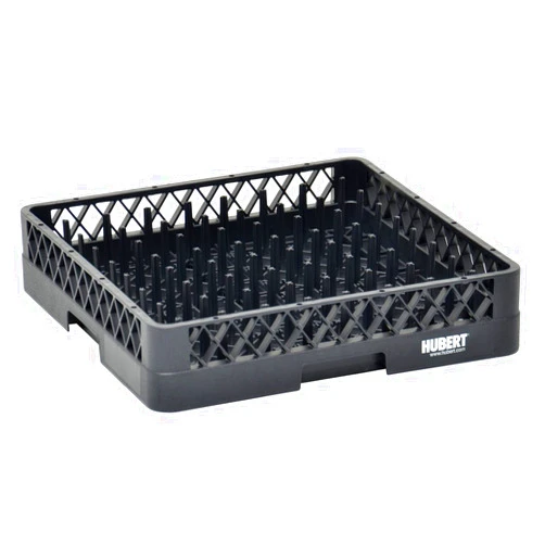 Vollrath Traex Black Plastic Plate Peg Dishwashing Rack - 19 3/4