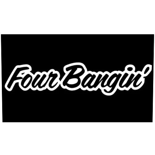 iJDMTOY One-Piece Four Bangin! JDM Cool Nation Sortaflash Dope Drift Racing Car Window Bumper Die-Cut Decal Vinyl Sticker