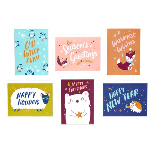 American Greetings Holiday Card Bundle, Christmas, Holidays, New Years (48-Count)