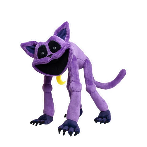 Poppy Playtime Monster CatNap Plush Toy with Posable Arms, Legs & Tail - Official, Purple