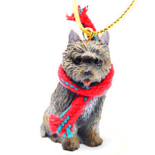 Conversation Concepts Cairn Terrier Tiny Miniature One Christmas Ornament Brindle - Delightful!