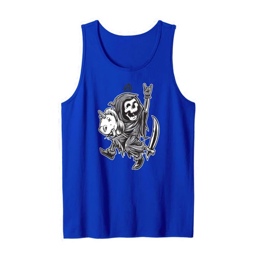Sons & Daughters of Anarchy Merchandise Anarchy Grim Reaper Unicorn Gift Death Anarchist Tank Top