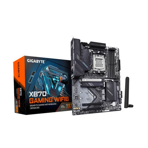 GIGABYTE X870 Gaming WIFI6 AMD AM5 LGA 1718 Motherboard, ATX, DDR5, 3X M.2, PCIe 5.0, USB4, WiFi 6, 2.5GbE LAN, EZ-Latch, 5-Year Warranty