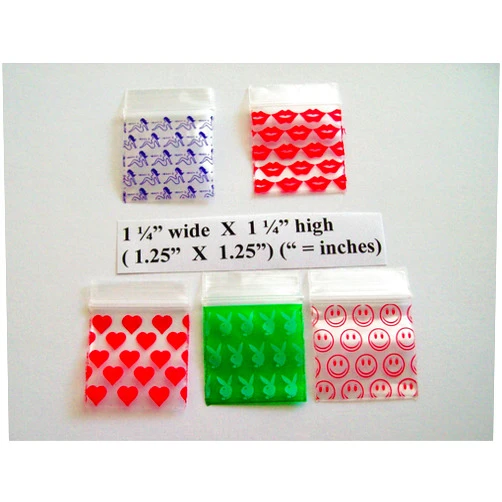 Tiger Bag Printed Zippered Recloseable Bags/Baggies 200-1.25
