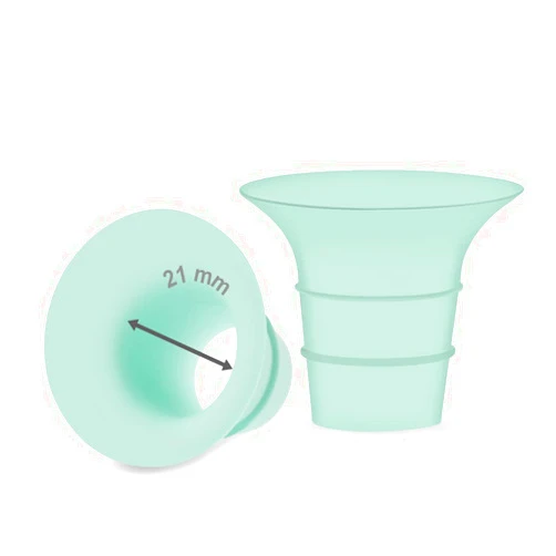 Maymom Flange 21mm Insert Compatible with Medela/Spectra/Elvie/momcozy/tsrete/Willow/Motif Luna/Ameda MYA Breastpump 24mm Breast Shields. Reduce 24mm Niple Tunnel Down to 21mm