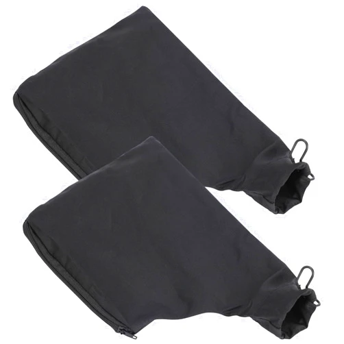 InnoHHustle 2Pcs Dust Bag for Miter Saw 255 Model Black Dust Collector Bags with Zipper Adjustable Bracket and Wired Adjustable Stand Dust Bag for Belt Sander Parts Diagonal Saw Miter Saw Accessories