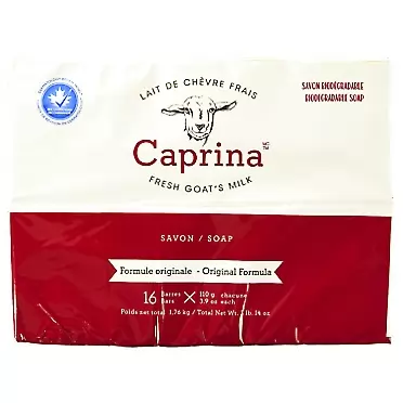 Caprina Canus Original Formula Fresh Goat's Milk Soap, 16 bars