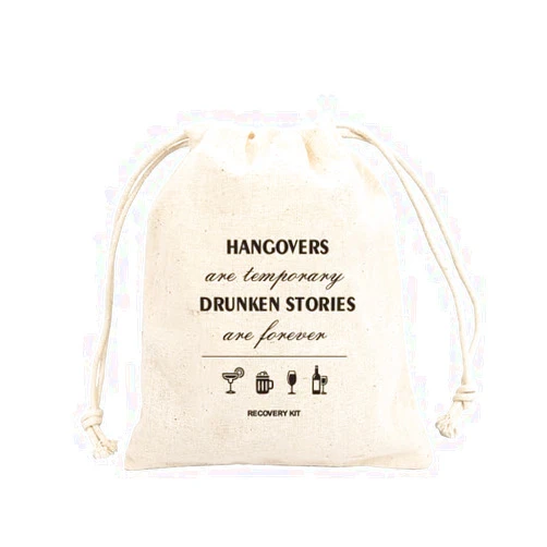 BIGEVENTS20 Set of 10 Bags Party Hangovers only last a day memories last forever hangover kits bags hangover recovery kit bags wedding favor kit bag bachelorette party survival kit bags Hangover recovery Kit,