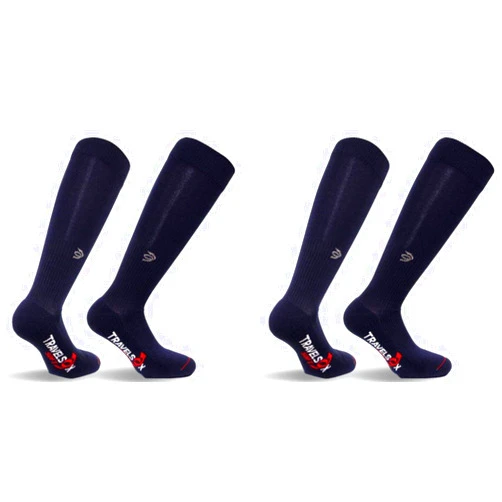 Travelsox Standard Patented Graduated Compression Travel & Dress Socks (2 Pack)