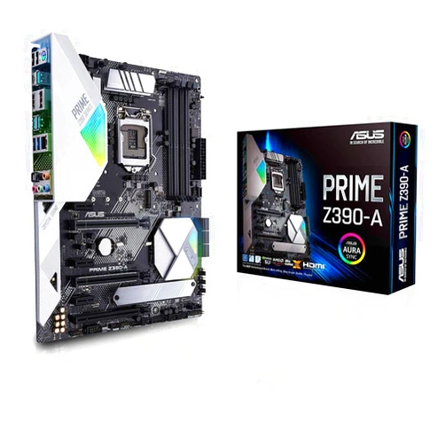 Asus Prime Z390-A Motherboard LGA1151 (Intel 8th And 9th Gen) ATX DDR4 DP HDMI M.2 USB 3.1 Gen2 Gigabit LAN Motherboard Only