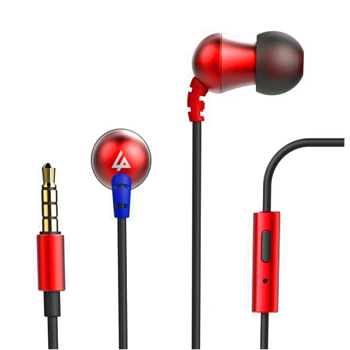 LYPERTEK MEVI - in Ear Headphones with Microphone (Red)