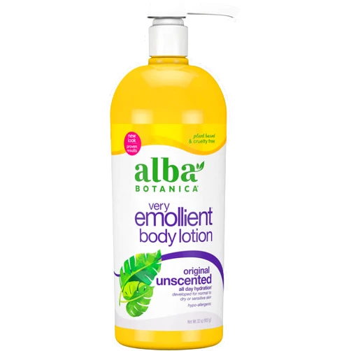 Alba Botanica Lotion Emollient Unscented, 32 Fl Oz