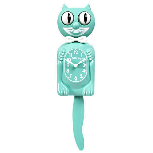 Kit Cat Klock Ocean Waves Kitty-Cat Wall Clock