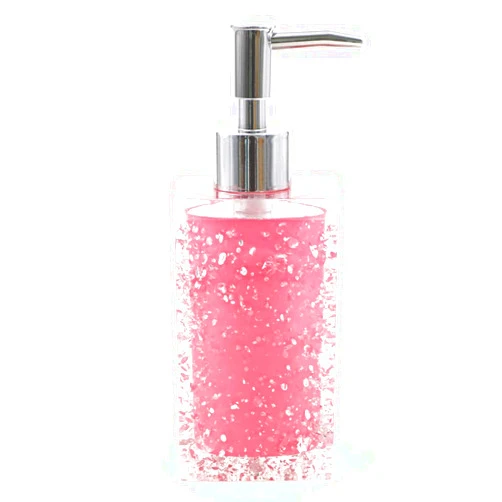 LUANT Resin Lotion Soap Dispenser Pump for Kitchen or Bathroom Countertops, Pink