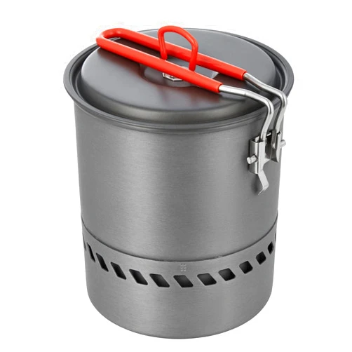 Bulin Camping Cooking Pot Heat Exchanger Outdoor Camp Pot 1.5/2.1 Liter Lightweight Backpacking Hiking Pot - Outstanding Boil Times & Save Fuel