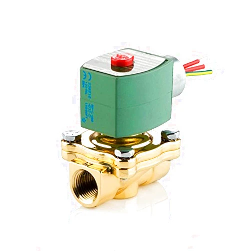 ASCO 8210G007-120/60,110/50 Brass Body Pilot Operated General Service Solenoid Valve, 1/2