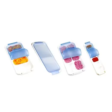 Prepworks from Progressive PrepWorks Dishwasher Safe Food Storage Freezer Pod Tray with Lid 4 Piece Set Full Set